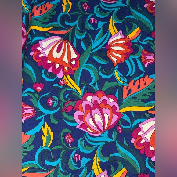 Trina Turk 'Rico' Floral-Print A-Line Mini-Skirt | Bengal Blue Multi | Women’s 6 - Picture 8 of 12